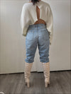 Care Free Open Back Sweater